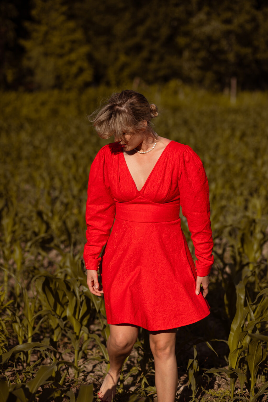 czerwona sukienka polska marka